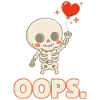 Herzballon-Skelett OOPS