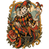 Harlekin der Commedia dell'Arte