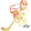 Eishockeyspieler Retro