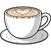 Latte Heart Cup Kunst