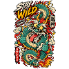Wilder Drachen-Tattoo Stay Wild