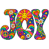 Psychedelisches JOY Muster