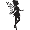 Feenflügel Silhouette