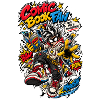 Comicbuch-Fan-Helden Tintenspritzer