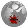 Halloween Mond Blutflecken