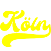 Köln gelber Schriftzug