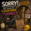 Pubertären Tunnel Humor