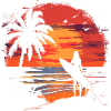 Surferin Sonnenuntergang