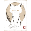 Schwarze Katze Halloween Vollmond