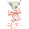 Cocktailzeit Satin Schleife