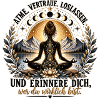 Mondmandala Meditation Silhouette