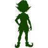 Waldelfe Silhouette – Verspielte Naturkunst