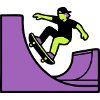 Skateboard Halfpipe Grafik