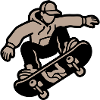 Skateboarder Trick Illustration