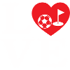 Fußballgolf Liebe Footgolf Herz