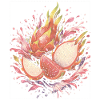 Pitaya Exotische Drachenfrucht-Spritzkunst