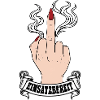 Einsatzbereit Mittelfinger Smoke