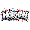 Norway Flag Graffiti