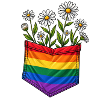 LQBTQ Pride Vielfalt Blumen