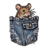 Brusttaschen Maus