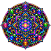 Kosmische Blume Mandala
