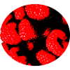 Comic-Stil Himbeeren