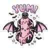 Yum Bat Pastel Goth-Aufkleber