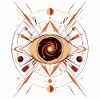 Auge im Strudel des Mandala-Kosmos