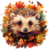 Süsser Igel Herbst Naturliebhaber Design