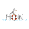 Moin Spruch Möwe Rettungsring Maritim 