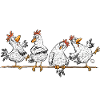 Crazy Chicken Crew Huhn Hühner Spruch