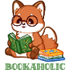 Niedlicher Fuchs mit Spruch und Lesebrille 