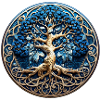 Blauer Lebensbaum Harmonie & Natur