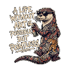 Graffiti Tattoo Kunst Otter