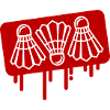 Badminton Federball Symbol