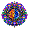 Sonne Mond Mandala