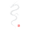 Japanese Dragon Minimal Art