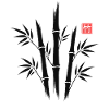 Bamboo Kanji Japanese Minimal Art