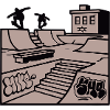 Skatepark Rampe Illustration