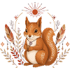 Eichhörnchen Boho