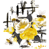 Blüten mit Bienen