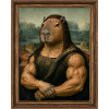 Muskulöse Kapybara
