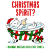 Lustige Weihnachtskatze Weihnachtsgeister Schaumbad