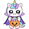 Halloween-Vampir-Einhorn
