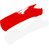 Hessen Flagge / Pinselstriche