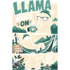 Llama Mode On – Good Vibes Lama-Comic