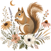Eichhörnchen Floral