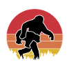 Bigfoot Bär Retro