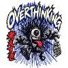 Overthinking Monster – Denkchaos Cartoon