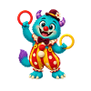 Farbenfroher Ringakrobat-Monster